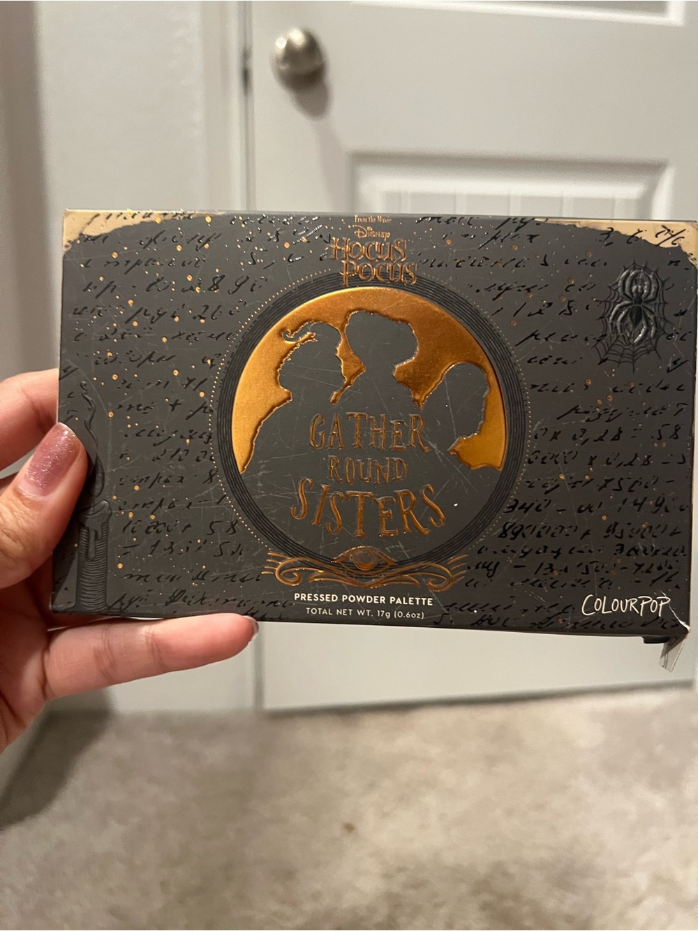 ColourPop Gather Round Sisters Pressed Powder Palette - Black & Gold